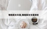 情绪英文文案,情绪英文文案简短